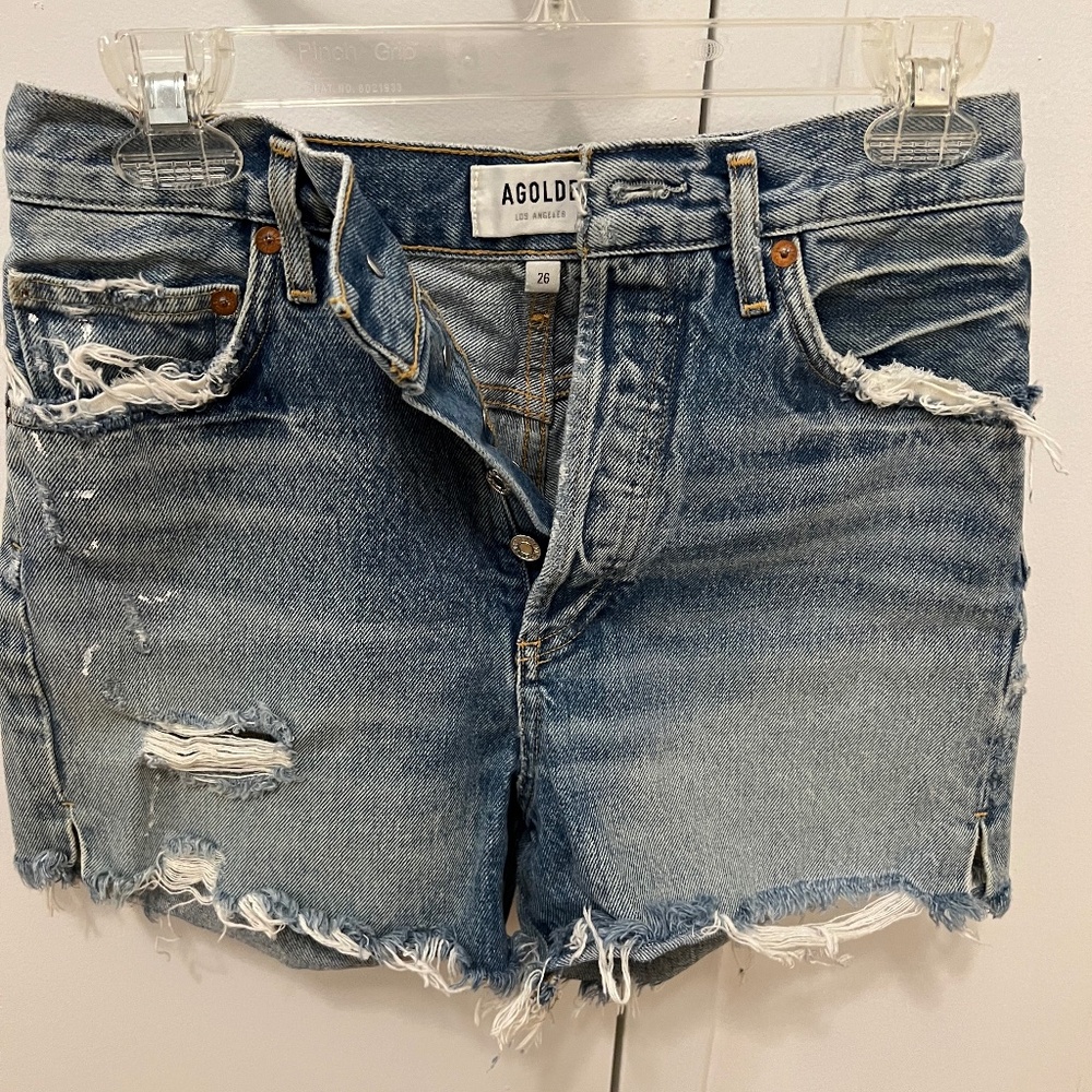AGOLDE Size 26 High Waisted Dee Shorts